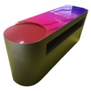 Ledli Pleksi İşlemeli Bar Desk Kiralama 87x200x55