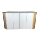 Beyaz Ahşap Radüslü Kapaklı Desk Kiralama 100x195x45