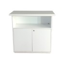 Beyaz Ahşap Uzun Tablalı Kapaklı Desk Kiralama 97x100x50