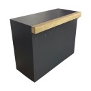  Siyah Ahşap Kapaklı Desk Kiralama 100x120x55