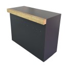  Siyah Ahşap Kapaklı Desk Kiralama 100x120x55